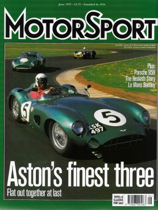 MOTOR SPORT 1997 JUNE - LeMANS BENTLEY, 959 v 911T, HESKETH, ASTONs